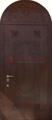 Железная арочная дверь с рисунком ДА-1 для аптеки в Талдоме