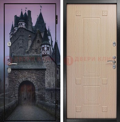 Входная металлическая дверь с фотопечатью замка ДФ-38 в Тольятти