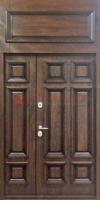 Классическая входная дверь с верхней фрамугой ДФГ-15 в Тольятти