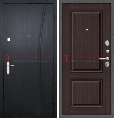 Темная стальная дверь с МДФ панелями ДМ-362 в Тольятти