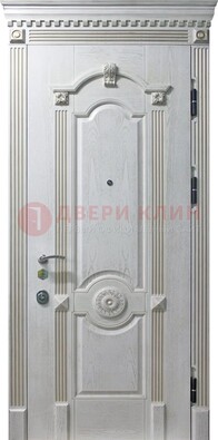 Белая дверь с МДФ ДМ-525 в Лыткарино