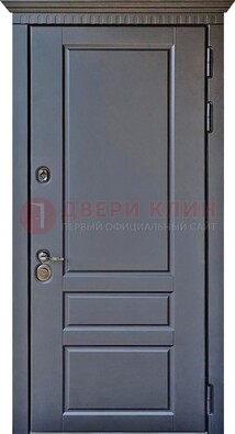 Тёмная входная дверь для коттеджа с МДФ ДМ-528 в Тольятти