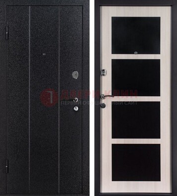 Черная металлическая дверь с порошковым напылением ДП-176 в Тольятти