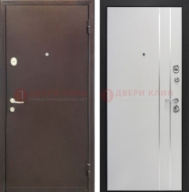 Входная дверь с порошковым покрытием с МДФ с молдингами ДП-232 в Тольятти
