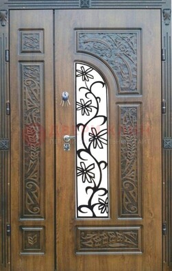 Морозостойкая металлическая парадная дверь ДПР-12 в Тольятти