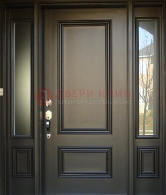 Парадная дверь с отделкой массив ДПР-65 в загородный дом в Тольятти