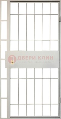 Железная решетчатая дверь в белом цвете ДР-19 в Тольятти