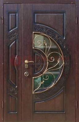 Полуторная железная дверь Винорит в классическом стиле ДСК-272 в Тольятти