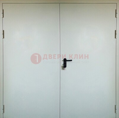 Белая металлическая противопожарная дверь ДТ-8 в Тольятти