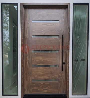 Железная дверь с виноритом и фрамугами ДВТ-189 в Тольятти