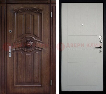 Темная входная дверь с виноритом ДВТ-216 в Тольятти