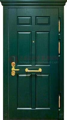 Классическая зеленая дверь с виноритом на улицу ДВТ-248 в Тольятти