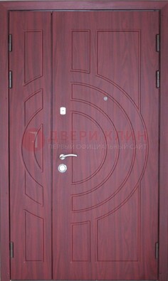 Красная железная дверь с виноритом ДВТ-3 в Тольятти