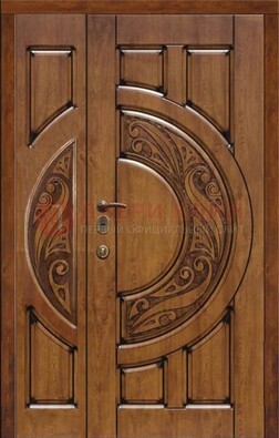Коричневая входная дверь с виноритом ДВТ-5 в Тольятти